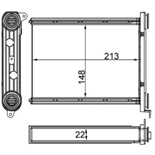 ah259000s Mahle Радиатор печки