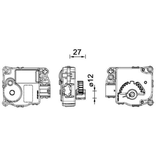 aa59000p Mahle Двигун заслінки пічки для Ford Fiesta