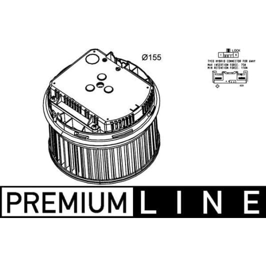 ab261000p Mahle Вентилятор салону