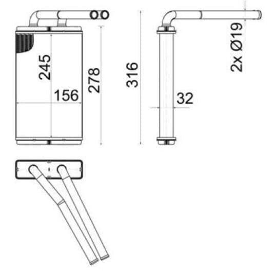 ah268000s Mahle Радиатор печки