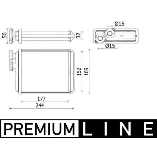 ah277000p Mahle Радіатор пічки