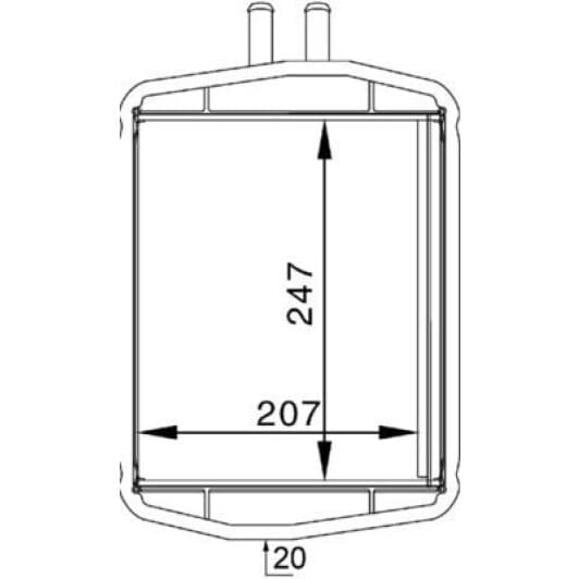 ah152000s Mahle Радіатор пічки