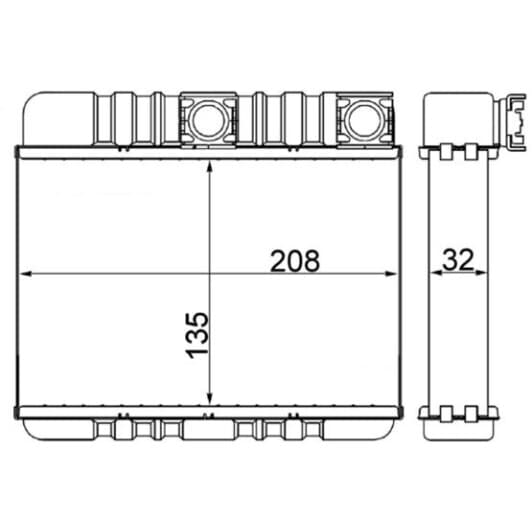 ah87000s Mahle Радиатор печки