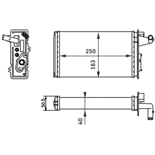 ah141000s Mahle Радиатор печки