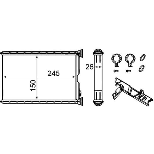 ah242000s Mahle Радіатор пічки