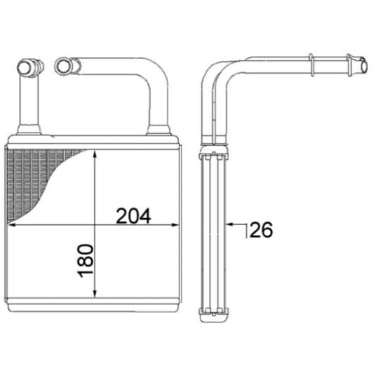ah78000s Mahle Радиатор печки