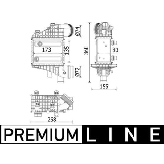 ci552000p Mahle Інтеркулер для Mercedes AMG GT