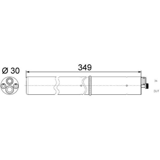 ad243000s Mahle Осушувач кондиціонера