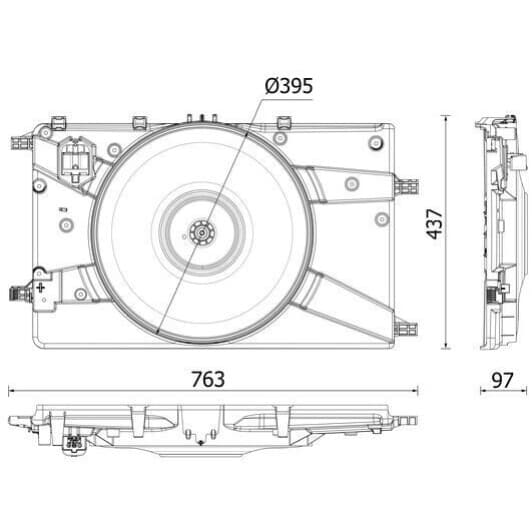 CFF546000P Mahle Вентилятор системи охолодження двигуна