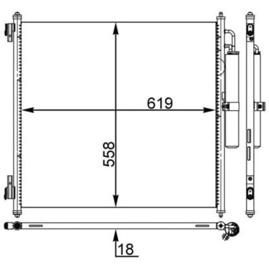 ac37000s Mahle Радиатор кондиционера