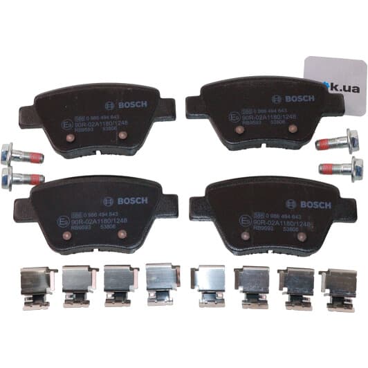 0 986 494 643 Bosch Тормозные колодки