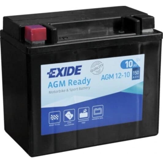Аккумулятор Exide 6 CT-10-L AGM Ready AGM12-10