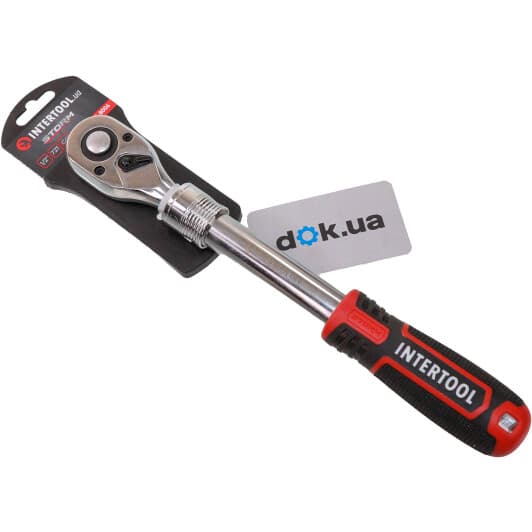 Тріскачка Intertool ET-8006 телескопічна 1/2" 72 зубця 330 мм