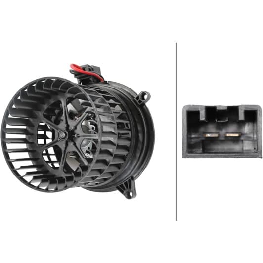 8ew366400021 Behr Hella Вентилятор салону