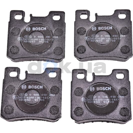 0 986 490 260 Bosch Тормозные колодки