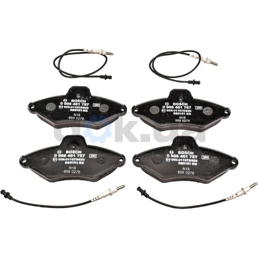 0 986 461 757 Bosch Тормозные колодки для Citroen Xantia
