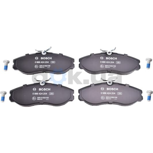 0 986 424 204 Bosch Гальмівні колодки