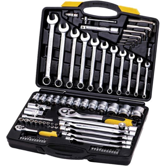 Набор инструментов MasterTool 785077 1/2", 1/4" 77 ед.