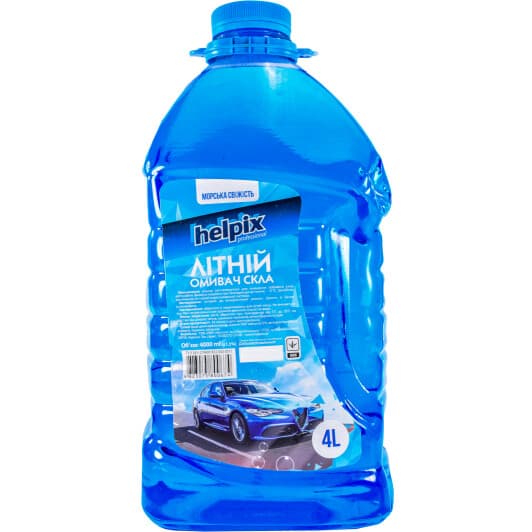 Омивач скла Helpix літній 0 °С морська свіжість (4 л)