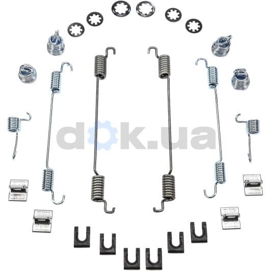 LY1111 Delphi Монтажный комплект барабанных тормозных колодок