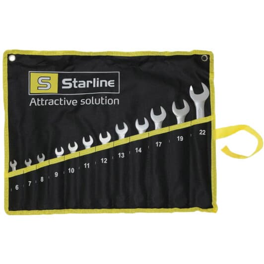 Набір ключів ріжково-накидних Starline NRGKK709 6-22 мм 12 шт