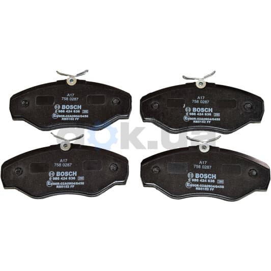 0 986 424 636 Bosch Тормозные колодки