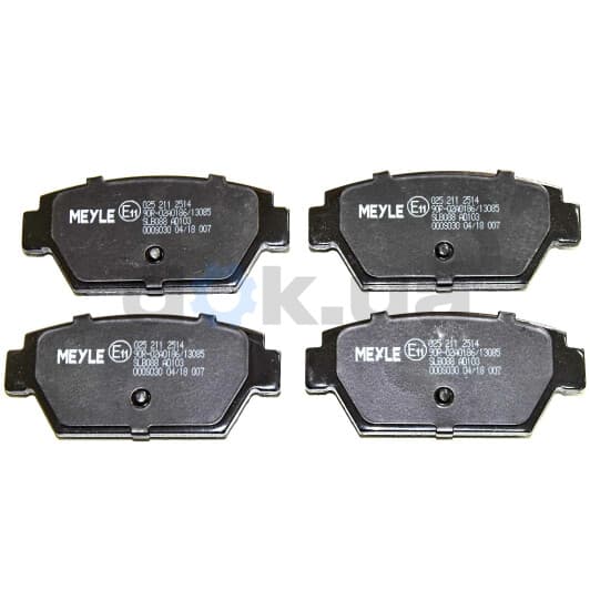 025 211 2514 Meyle Гальмівні колодки