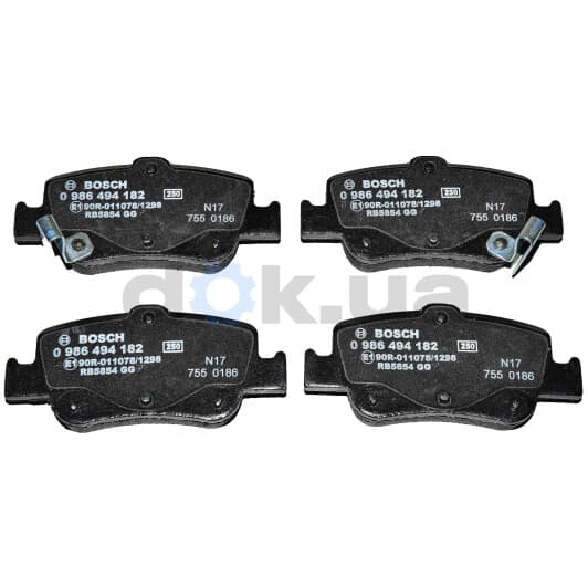 0 986 494 182 Bosch Тормозные колодки