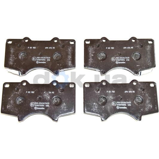 P 83 102 Brembo Тормозные колодки
