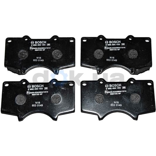 0 986 494 153 Bosch Тормозные колодки