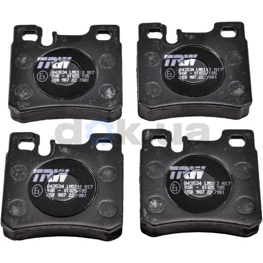 GDB987 TRW Гальмівні колодки