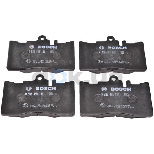 0 986 495 138 Bosch Гальмівні колодки