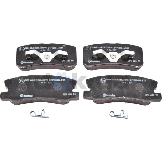 P 54 031 Brembo Гальмівні колодки