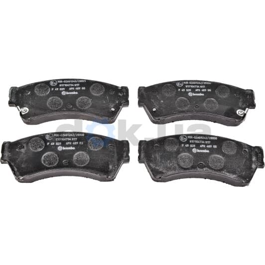 P 49 039 Brembo Гальмівні колодки для Mazda 6