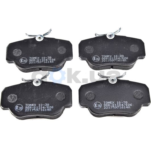 1038 Tomex Гальмівні колодки для Mercedes 190