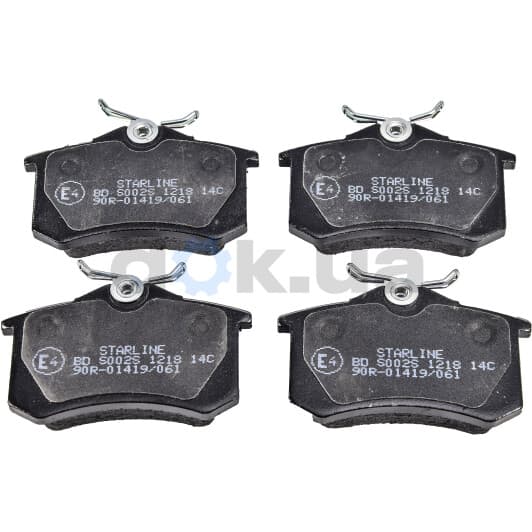 BDS002S Starline Тормозные колодки