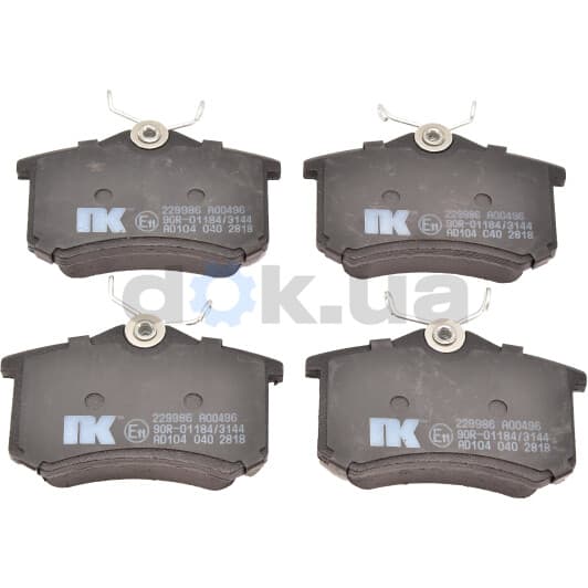 229986 NK Тормозные колодки