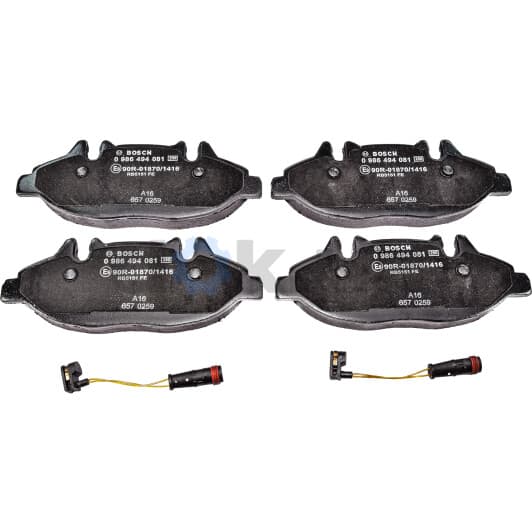 0 986 494 081 Bosch Гальмівні колодки