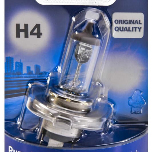 Автолампа Bosch Pure Light H4 P43t 60 W прозора 1987301001