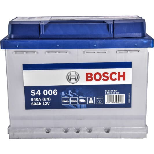 Акумулятор Bosch 6 CT-60-L S4 Silver 0092S40060