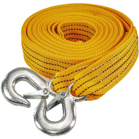 Трос буксировочный Carlife TR705 лента 4,5 т 5 м