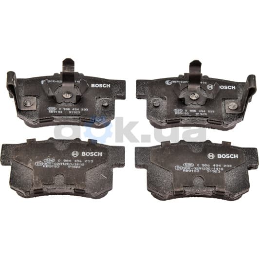 0 986 494 233 Bosch Гальмівні колодки