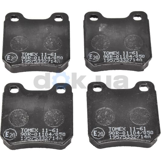 1161 Tomex Гальмівні колодки