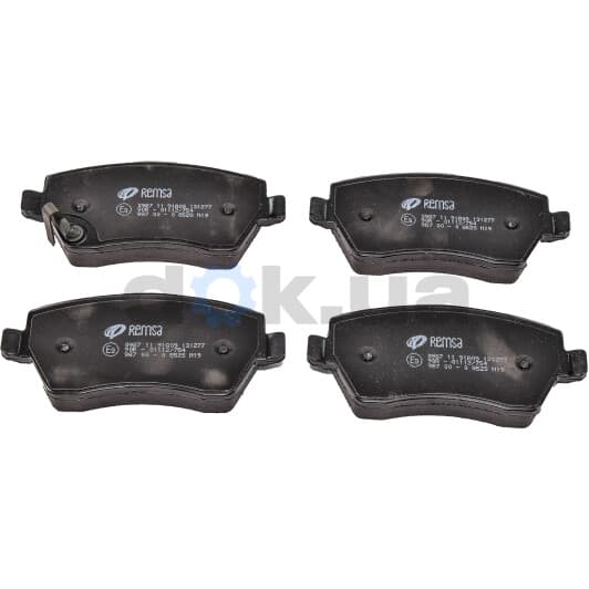 0987.11 Remsa Тормозные колодки