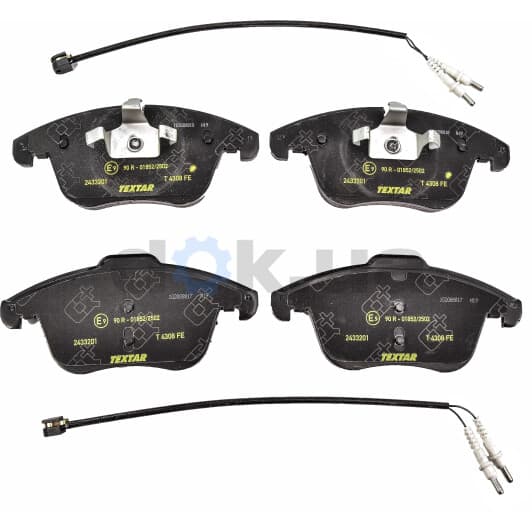 2433201 Textar Тормозные колодки