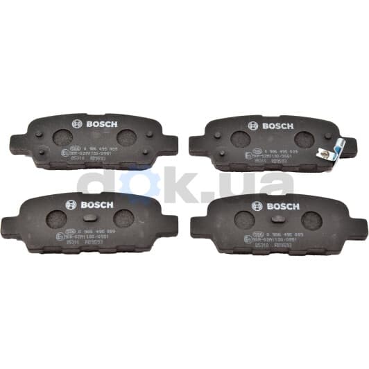 0 986 495 089 Bosch Гальмівні колодки