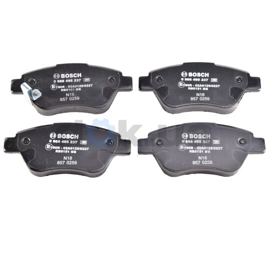 0 986 495 237 Bosch Гальмівні колодки