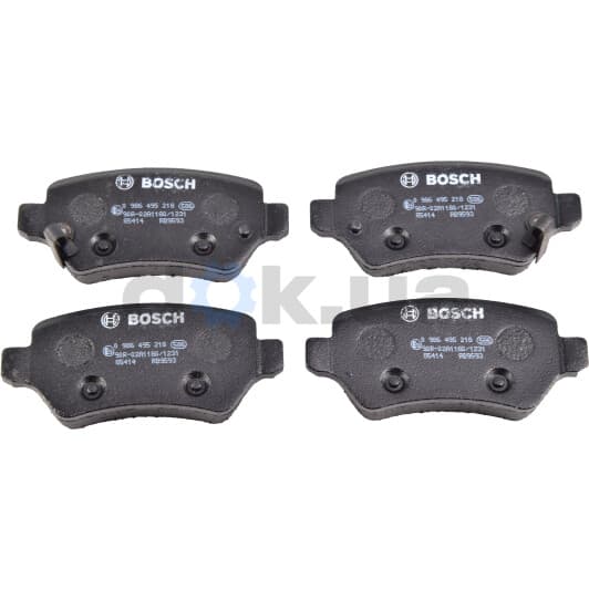 0 986 495 218 Bosch Гальмівні колодки