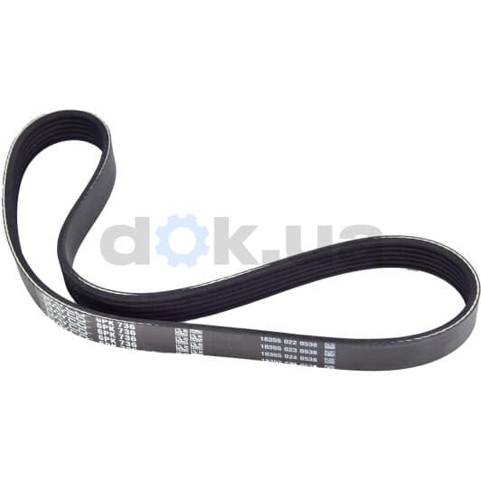 6PK736 Dayco Поликлиновой ремень