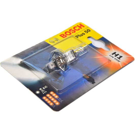 Автолампа Bosch H1 P14,5s 55 W 1987301041
